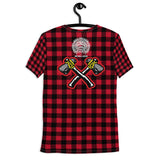 Athl Leis [RedPlaid] Men's Athletic T-shirt