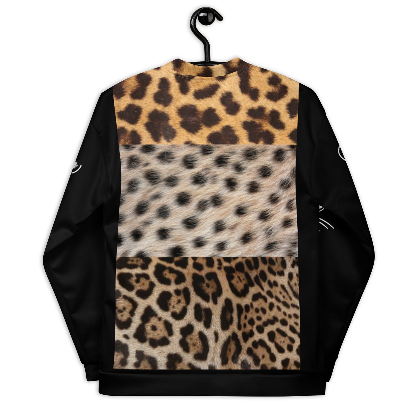 SophisiCat (Blk Leopard) Bomber Jacket