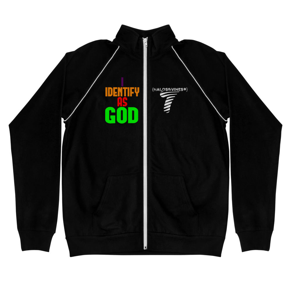 I Identify As God - Piped Fleece Jacket