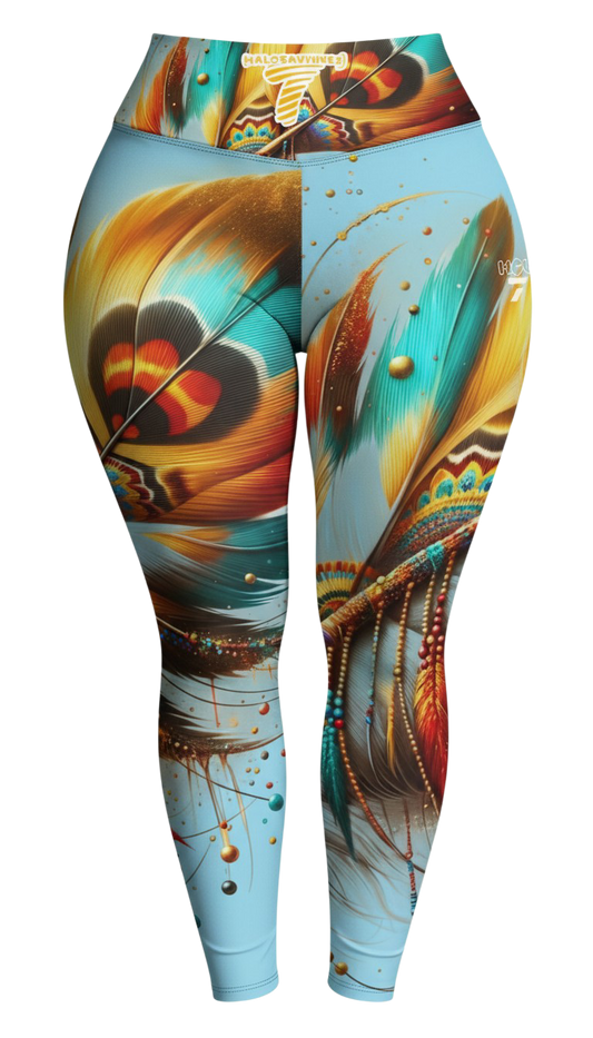 Fly Feathers #1 - Leggings with pockets