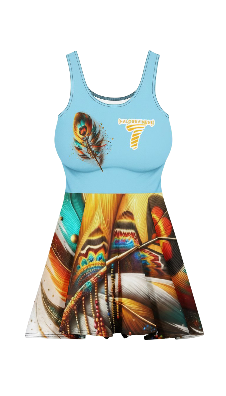 Fly Feathers #1 - Cotton skater dress