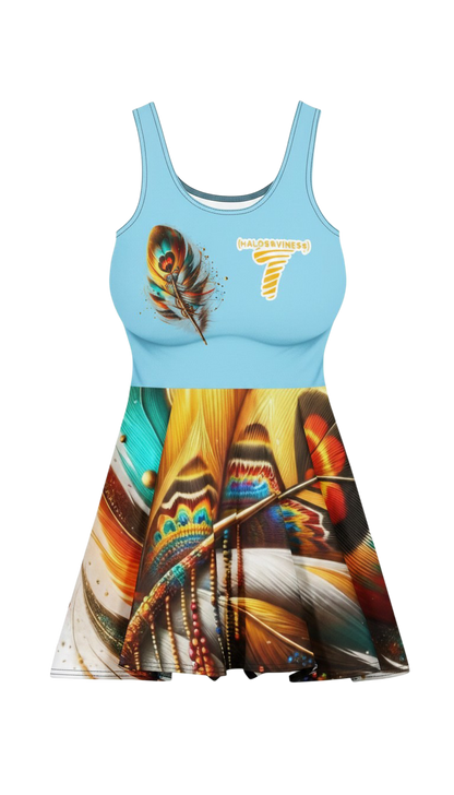 Fly Feathers #1 - Cotton skater dress