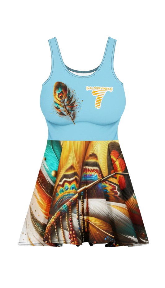 Fly Feathers #1 - Cotton skater dress