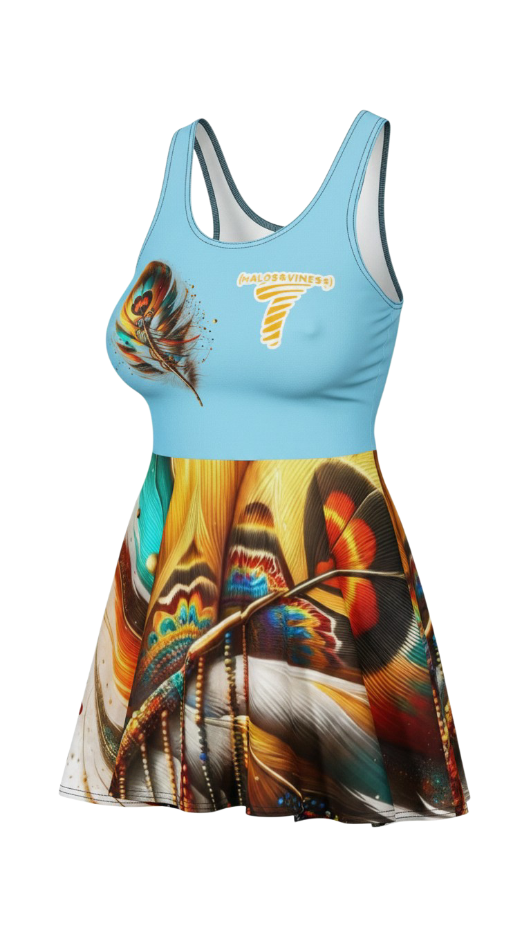 Fly Feathers #1 - Cotton skater dress