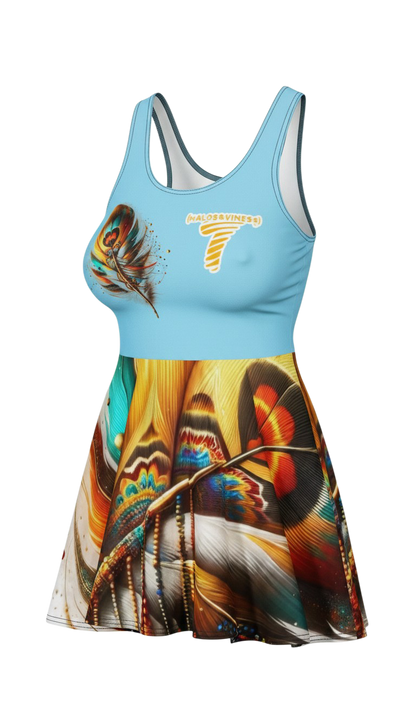 Fly Feathers #1 - Cotton skater dress
