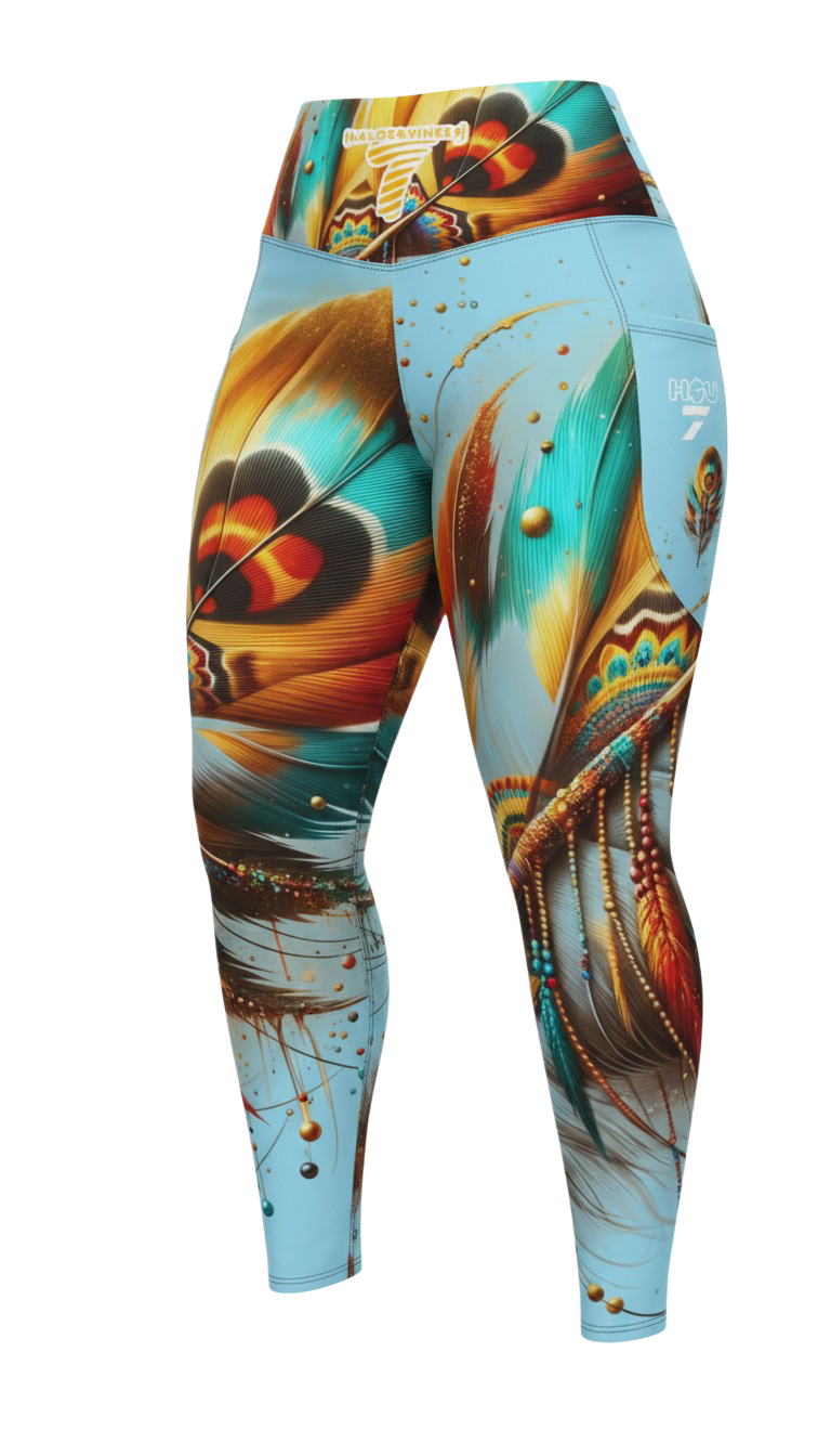 Fly Feathers #1 - Leggings with pockets
