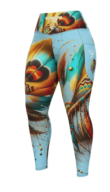 Fly Feathers #1 - Leggings with pockets
