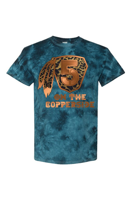 5 On The CopperSide - Navy Crystal Tie-Dye Tee