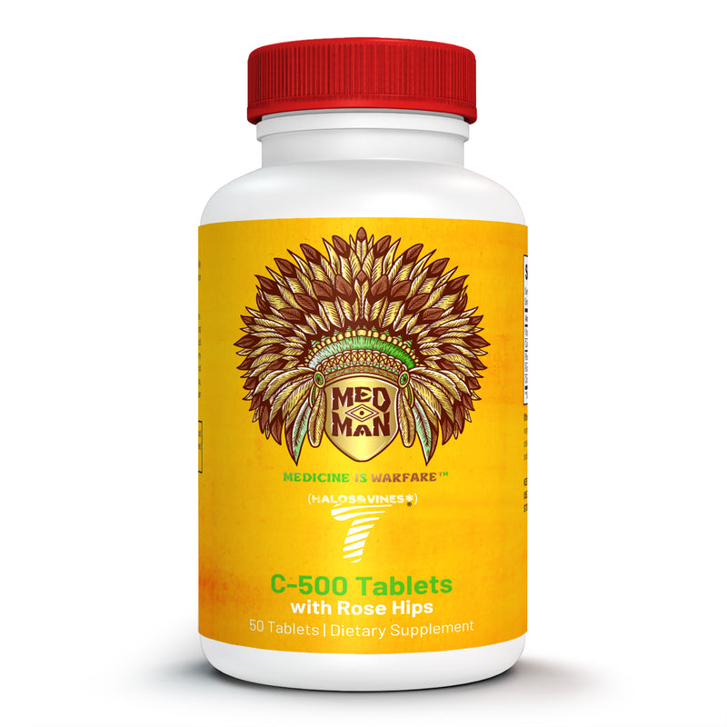 Vitamin C-500mg with Rose Hips (50 Tablets)