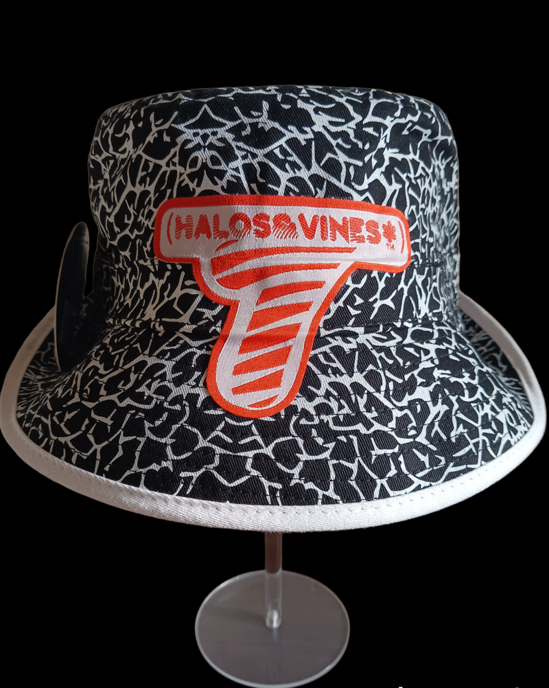 Elephant Print [Logo] Bucket Hat - Blk/Wht