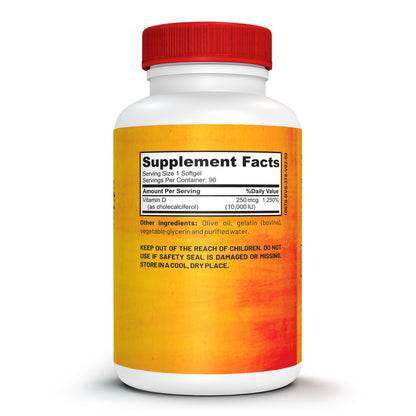 VITAMIN D-3 10,000iu (90 Softgels)