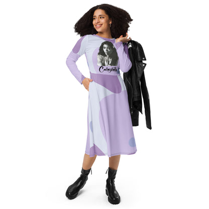 Carasmatic - Long Sleeve Midi Dress