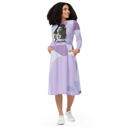 Carasmatic - Long Sleeve Midi Dress
