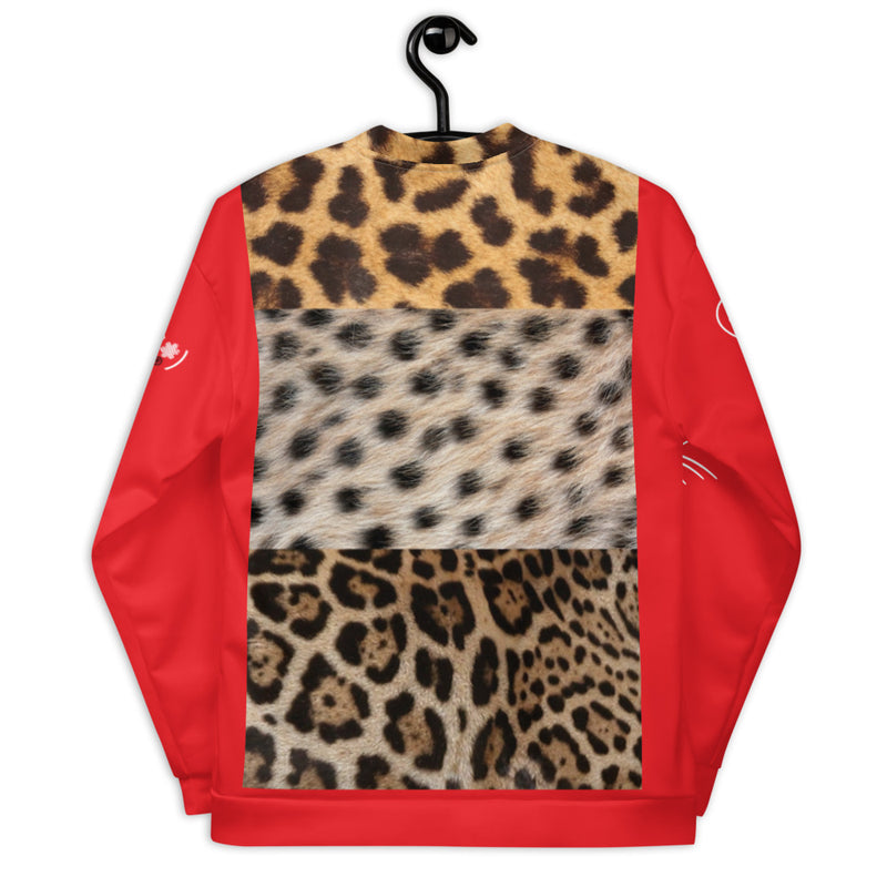 SophisiCat (Red Leopard) Bomber Jacket