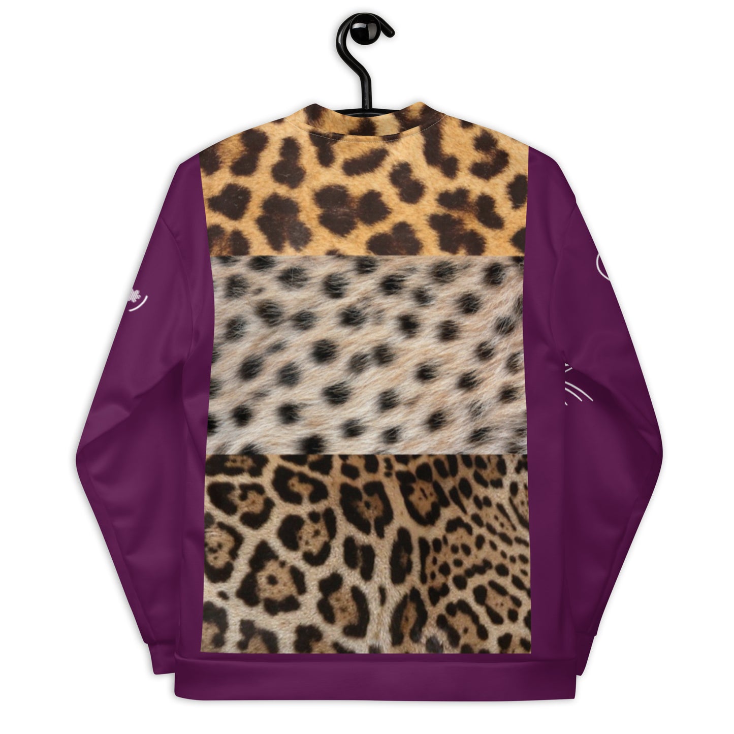 SophisiCat (Purple Leopard) Bomber Jacket