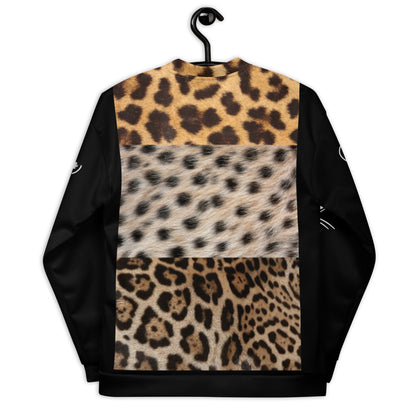SophisiCat (Blk Leopard) Bomber Jacket