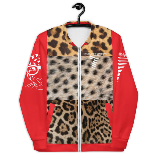 SophisiCat (Red Leopard) Bomber Jacket