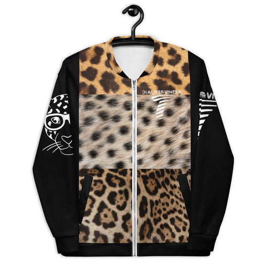 SophisiCat (Blk Leopard) Bomber Jacket