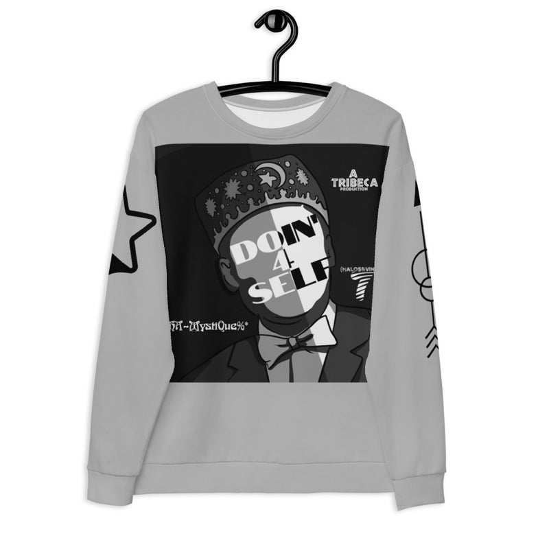 Doin' 4 Self - Gry/Blk/Wht  Sweatshirt
