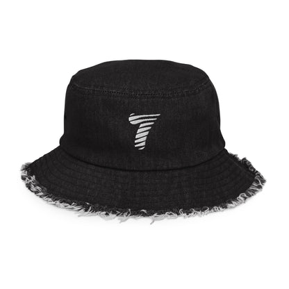 7 StyleWars - Distressed Denim Bucket Hat