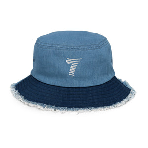 7 StyleWars - Distressed Denim Bucket Hat