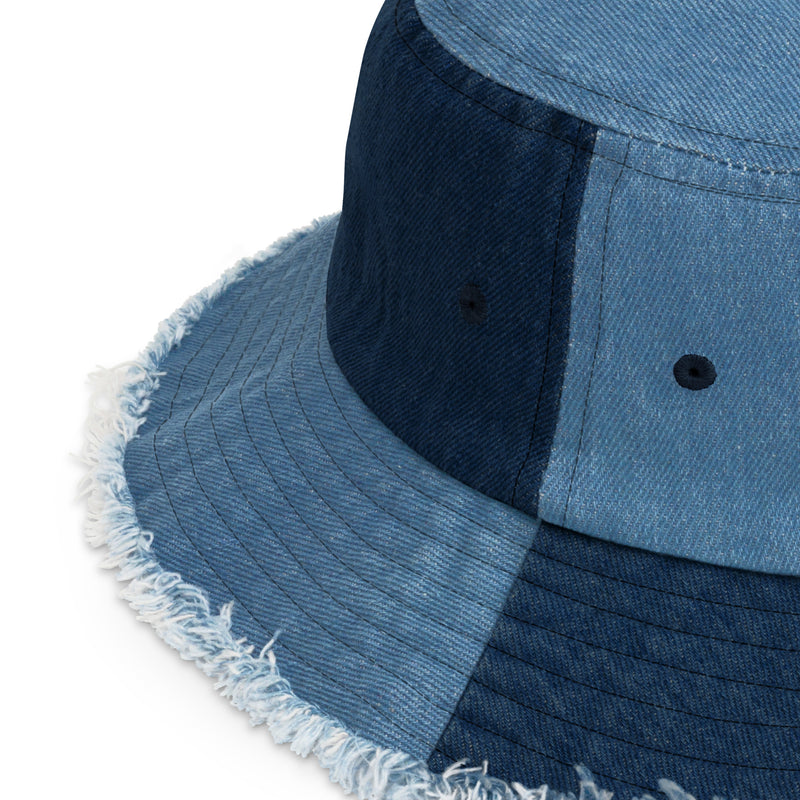7 StyleWars - Distressed Denim Bucket Hat