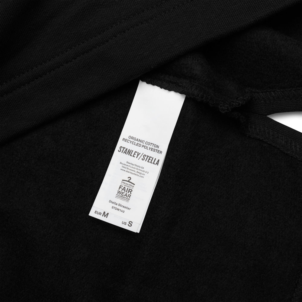 Athl Leis (Wht) Blk Hoodie dress