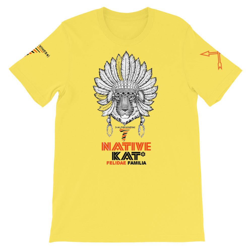 Native Kat* - Felidae Familia (yel/oran/blk) T-Shirt