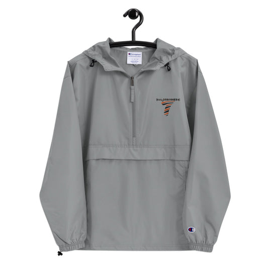 Halos&Vines* (Gry/Oran/Blk) Embroidered Champion Packable Jacket