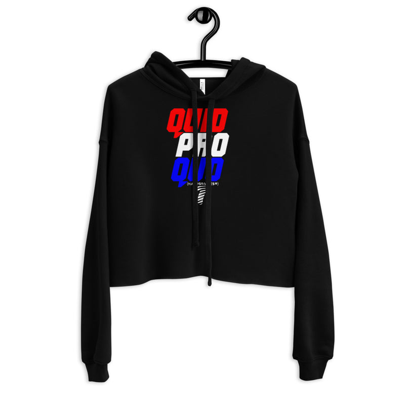 Quid Pro Quo Crop Hoodie