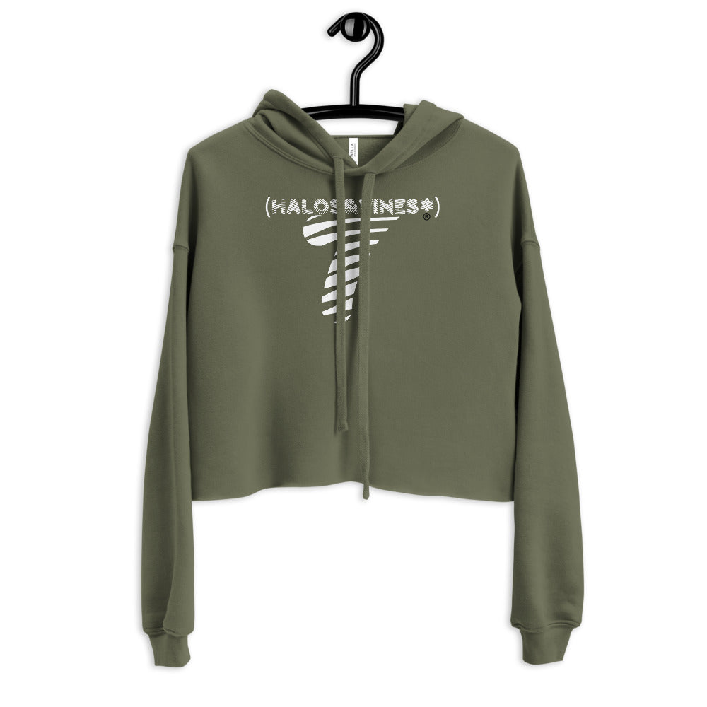 Halos&Vines* LoGo Crop Hoodie