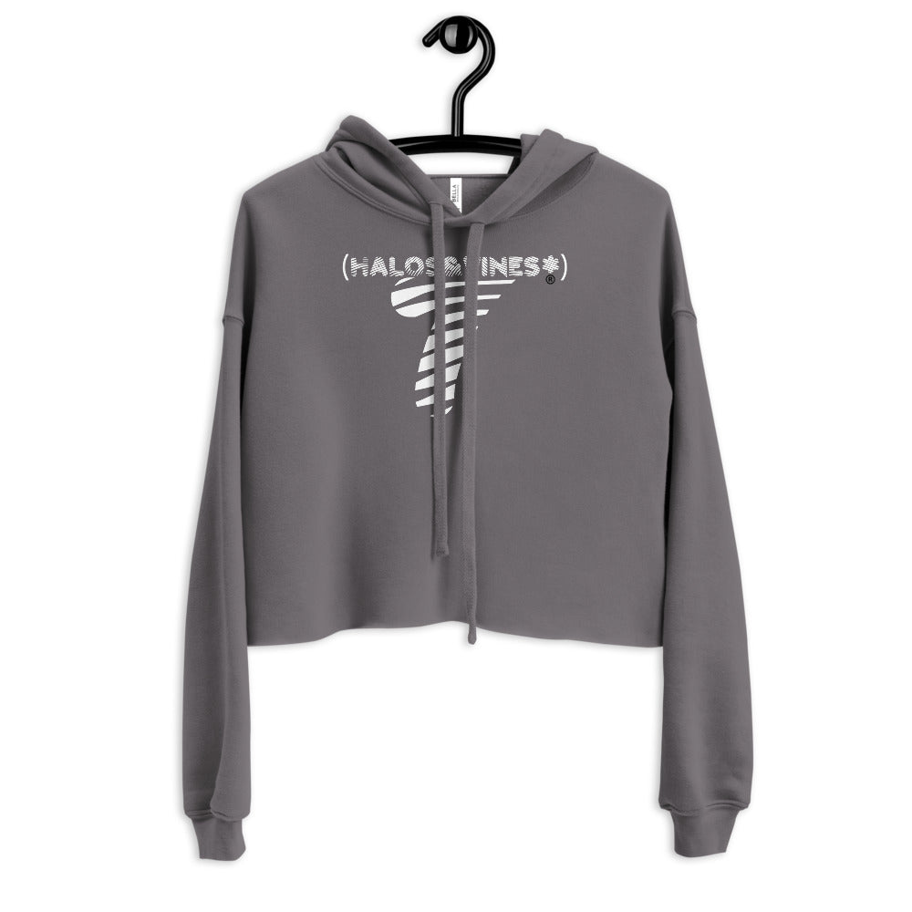 Halos&Vines* LoGo Crop Hoodie